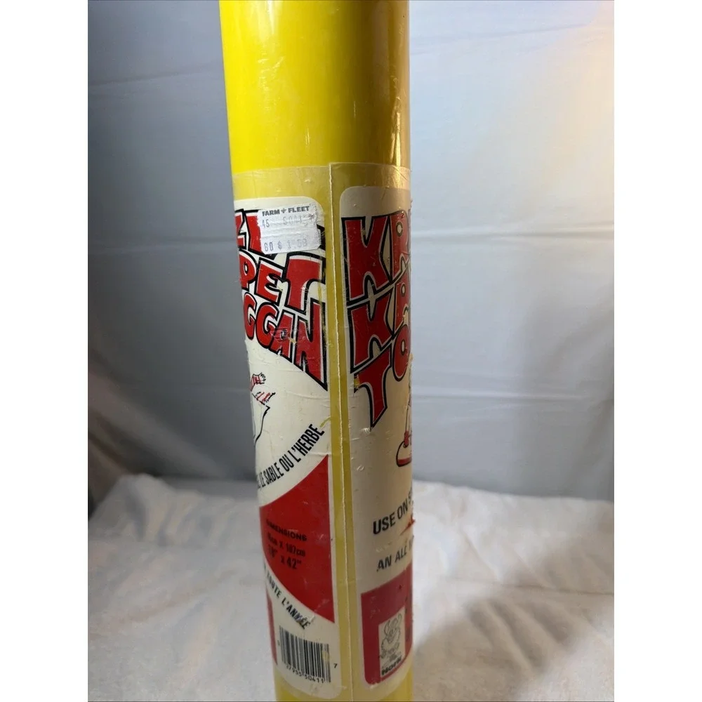 Vintage Nork Krazy Karpet Toboggan Yellow 18